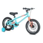 אופני ילדים טורקיז עם גלגלי עזר