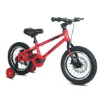 אופני ילדים אדום עם גלגלי עזר
